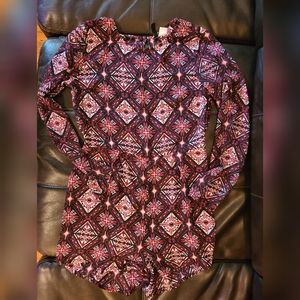 Long sleeve sheer romper